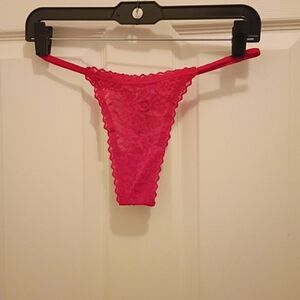 Victoria's Secret Red Lace Thong